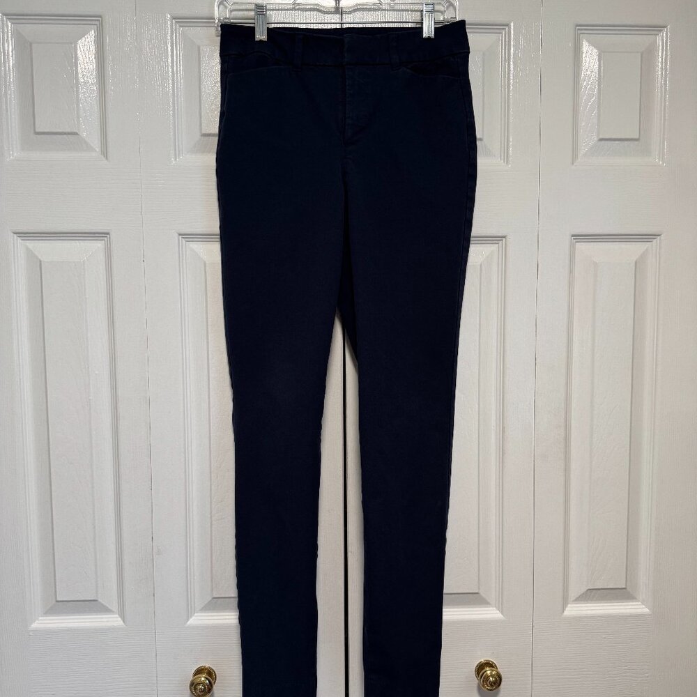 Old Navy High Rise Pixie Skinny Pants Womens Size 4 Tall Blue Navy Stretch